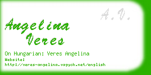 angelina veres business card